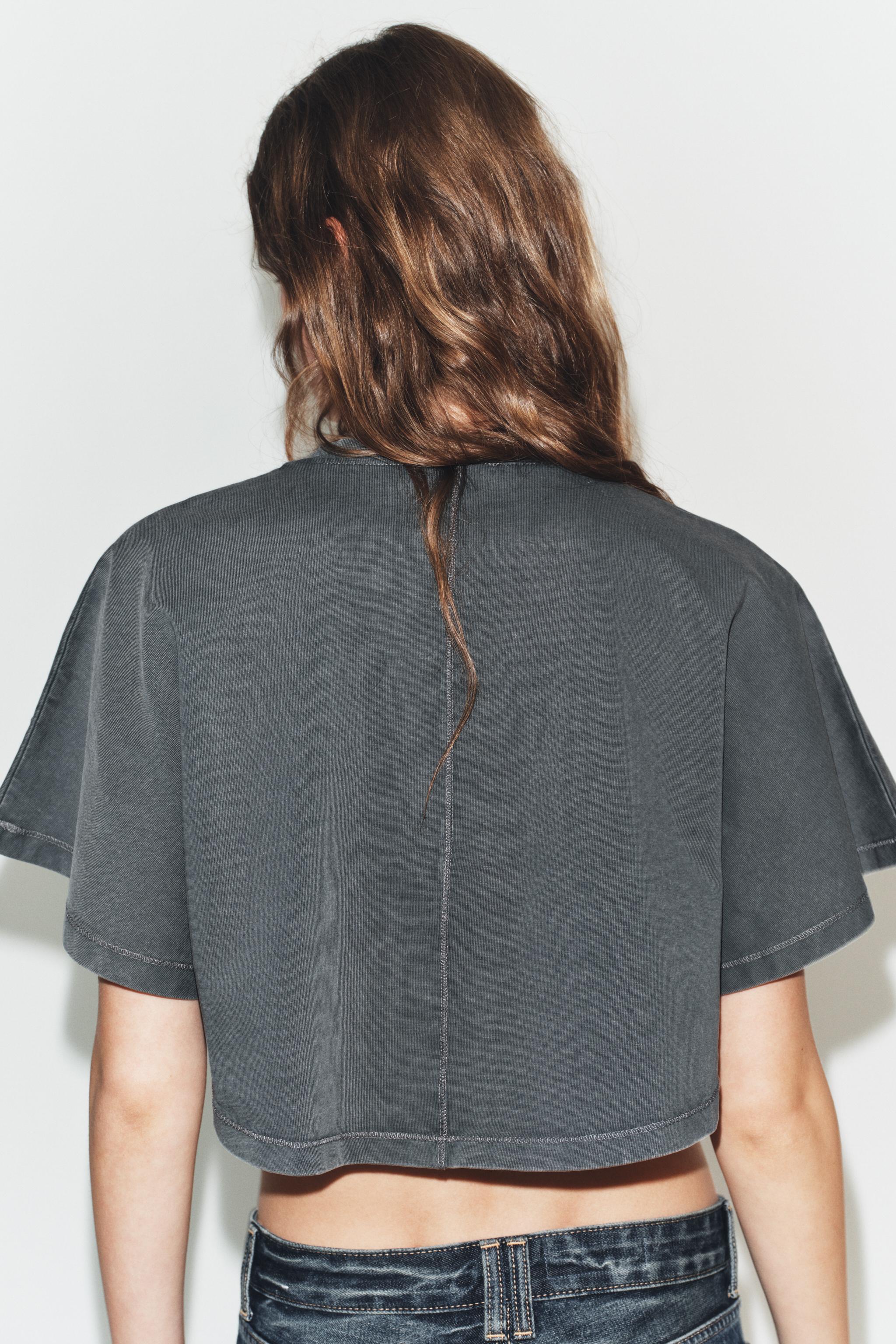 WASHED EFFECT CAPE TOP